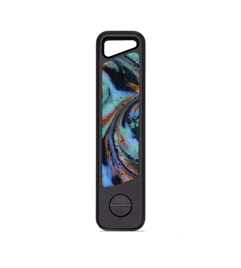 EDC ResinArt KeyHolder - Janiya (Teal & Gold, 818905)
