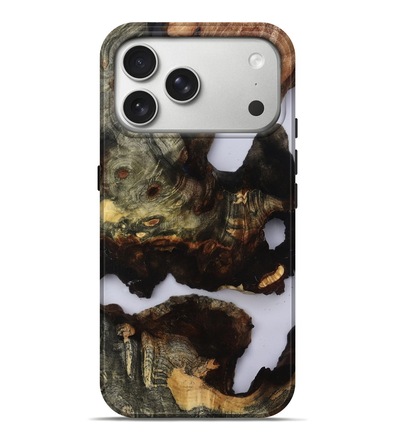 iPhone 17 Pro Max Wood Live Edge Phone Case - Ashlie (Clear, 818910)
