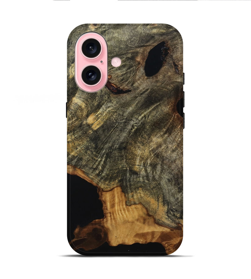 iPhone 16 Wood Live Edge Phone Case - Arline (Wood Burl, 818911)