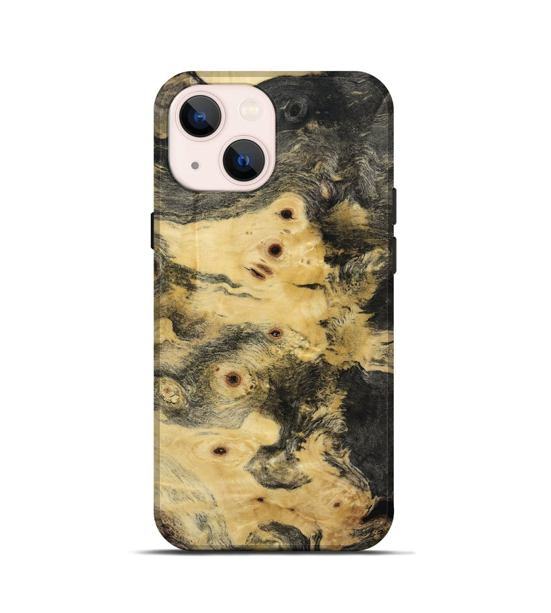 iPhone 13 mini Wood Live Edge Phone Case - Holly (Wood Burl, 818913)