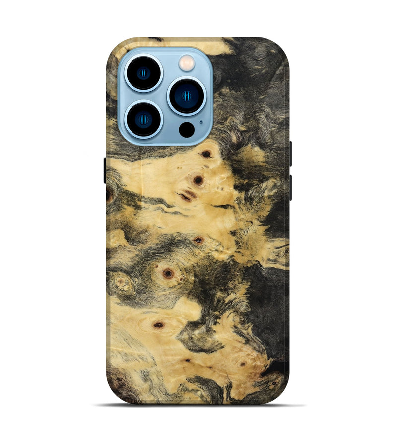 iPhone 14 Pro Wood Live Edge Phone Case - Holly (Wood Burl, 818913)