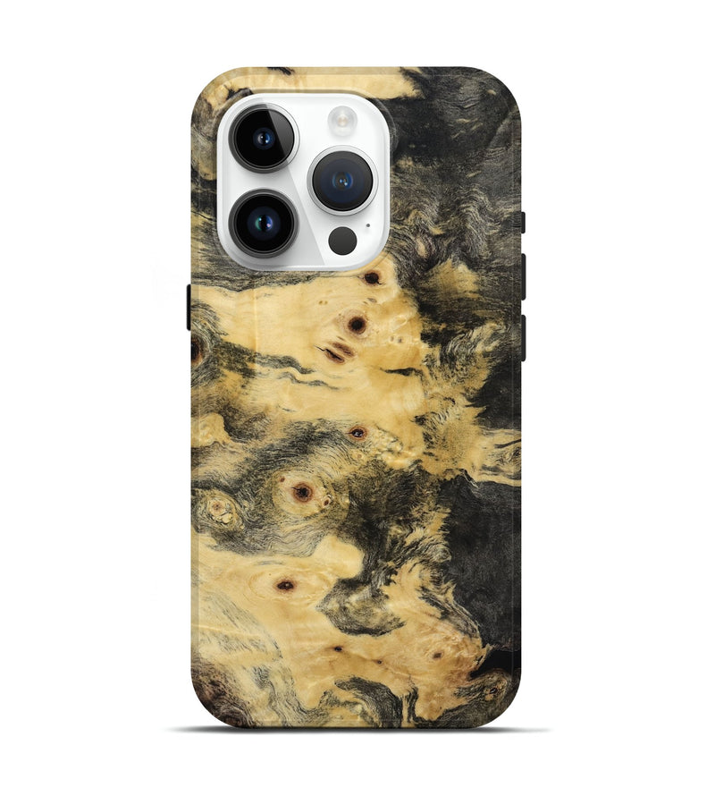 iPhone 15 Pro Wood Live Edge Phone Case - Holly (Wood Burl, 818913)