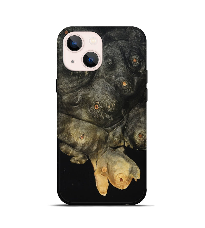 iPhone 13 mini Wood Live Edge Phone Case - Moshe (Wood Burl, 818916)
