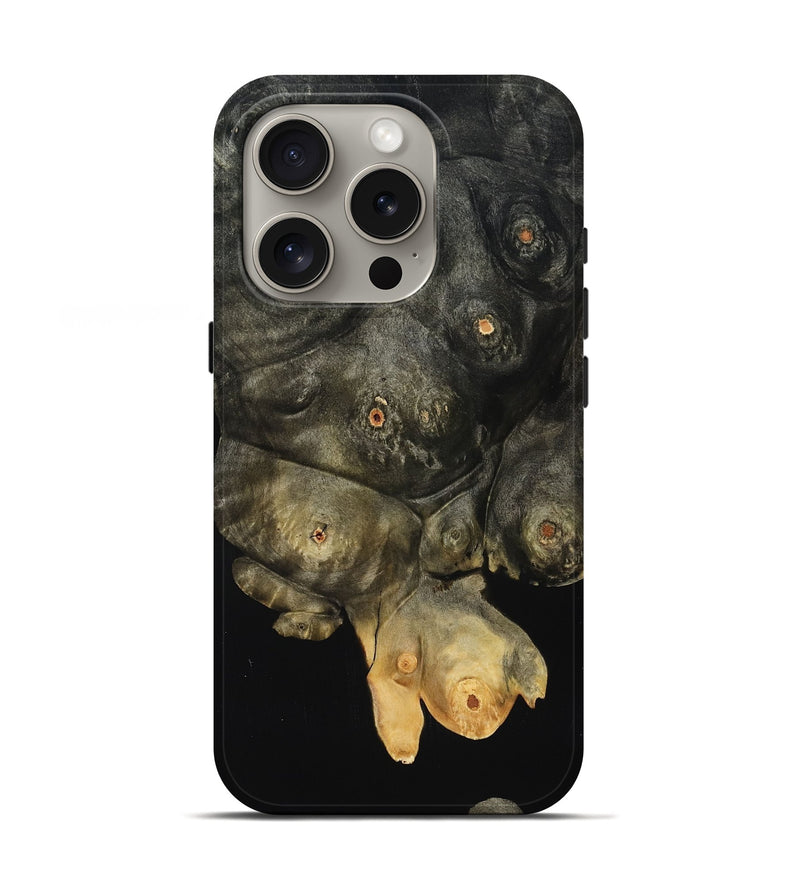 iPhone 16 Pro Wood Live Edge Phone Case - Moshe (Wood Burl, 818916)