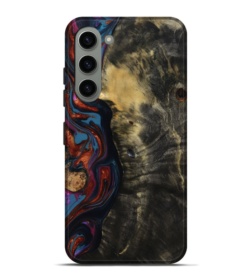 Galaxy S23 Plus Wood Live Edge Phone Case - Michele (Blue, 818918)