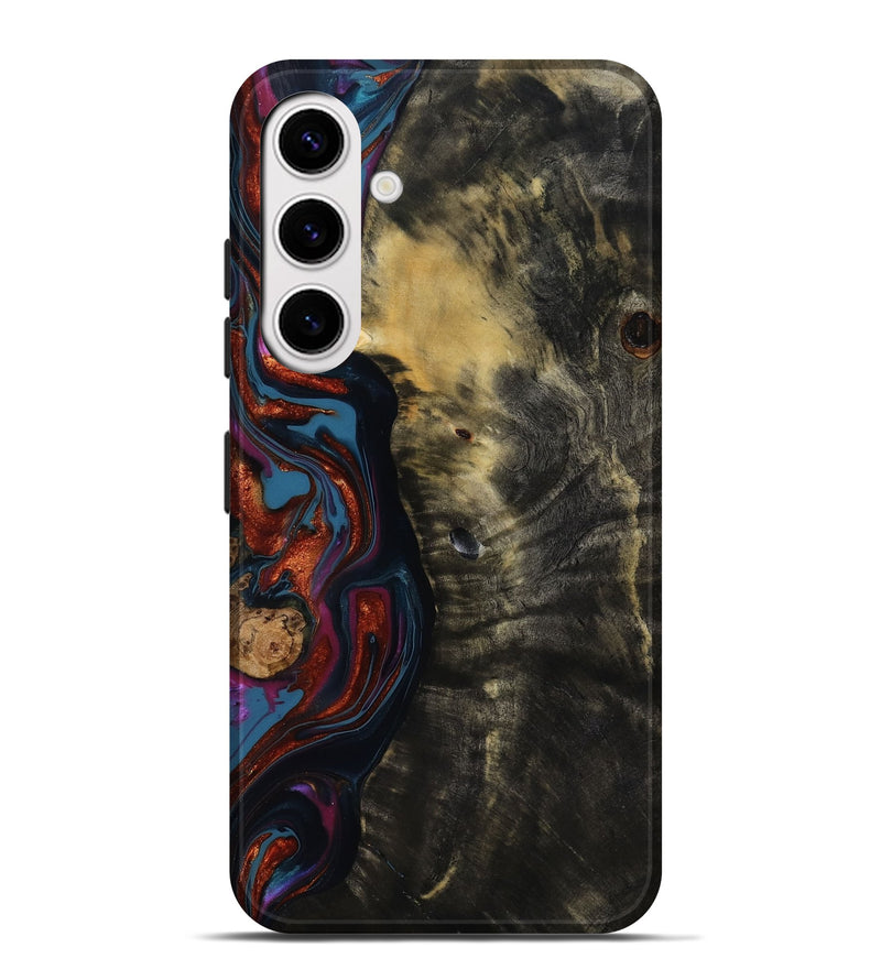 Galaxy S25 Plus Wood Live Edge Phone Case - Michele (Blue, 818918)