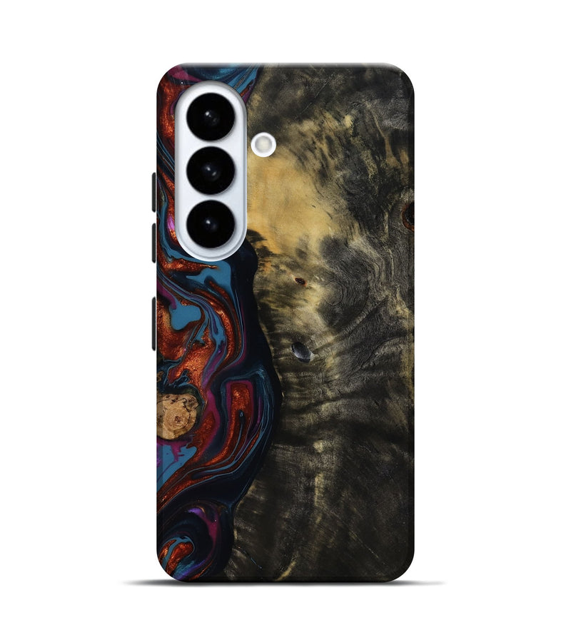 Galaxy S26 Wood Live Edge Phone Case - Michele (Blue, 818918)