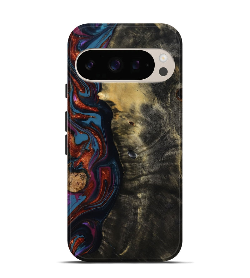 Pixel 10 Wood Live Edge Phone Case - Michele (Blue, 818918)