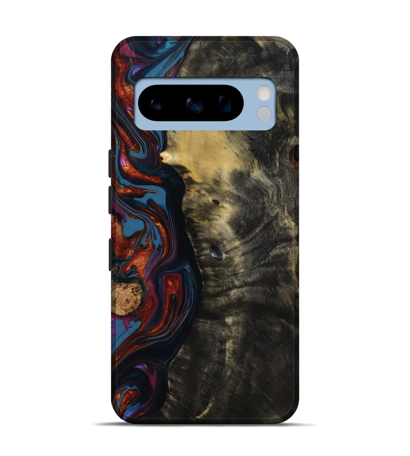 Pixel 8 Pro Wood Live Edge Phone Case - Michele (Blue, 818918)