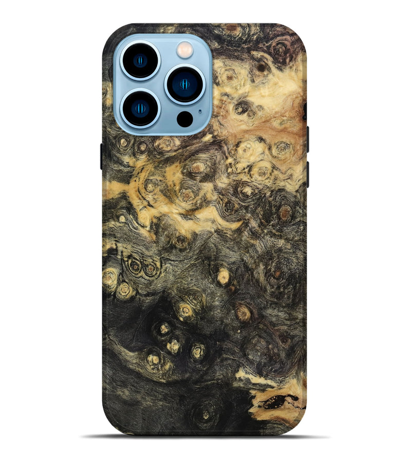 iPhone 14 Pro Max Wood Live Edge Phone Case - Gertie (Wood Burl, 818923)