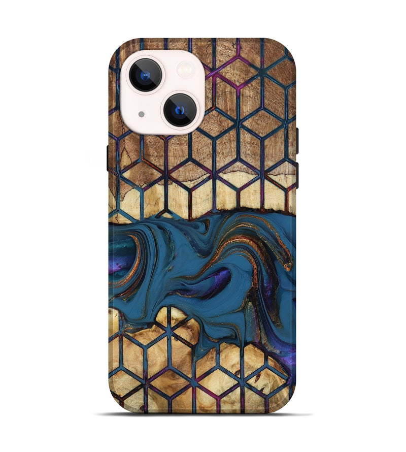 iPhone 14 Wood Live Edge Phone Case - Reuben (Pattern, 818925)