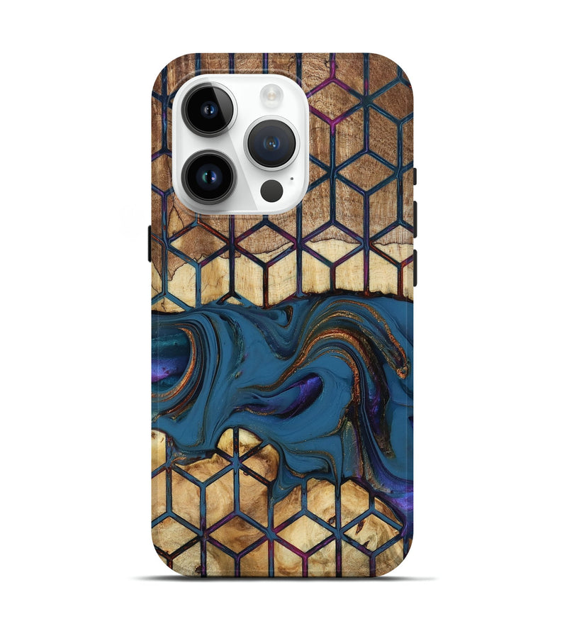 iPhone 15 Pro Wood Live Edge Phone Case - Reuben (Pattern, 818925)