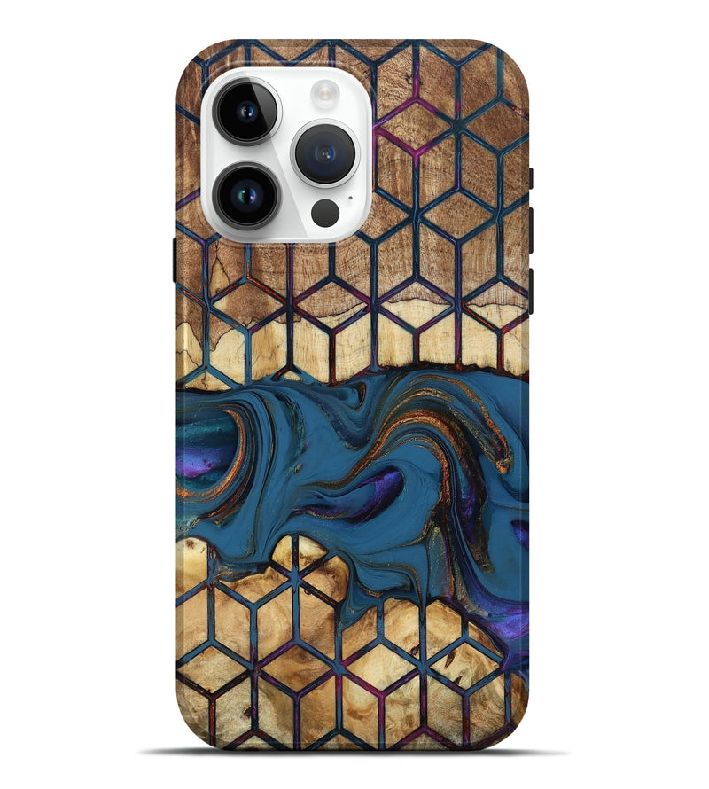 iPhone 15 Pro Max Wood Live Edge Phone Case - Reuben (Pattern, 818925)