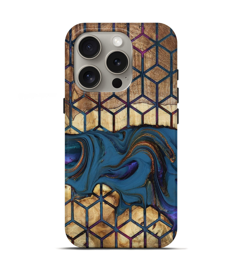 iPhone 16 Pro Wood Live Edge Phone Case - Reuben (Pattern, 818925)