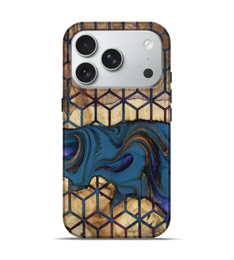 iPhone 18 Pro Wood Live Edge Phone Case - Reuben (Pattern, 818925)