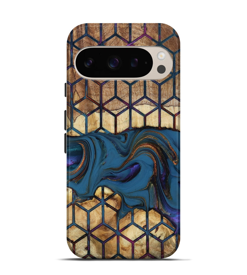 Pixel 9 Wood Live Edge Phone Case - Reuben (Pattern, 818925)