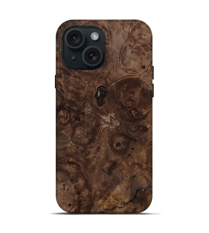 iPhone 15 Wood Live Edge Phone Case - Kobe (Wood Burl, 818926)