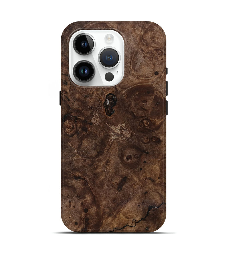 iPhone 15 Pro Wood Live Edge Phone Case - Kobe (Wood Burl, 818926)