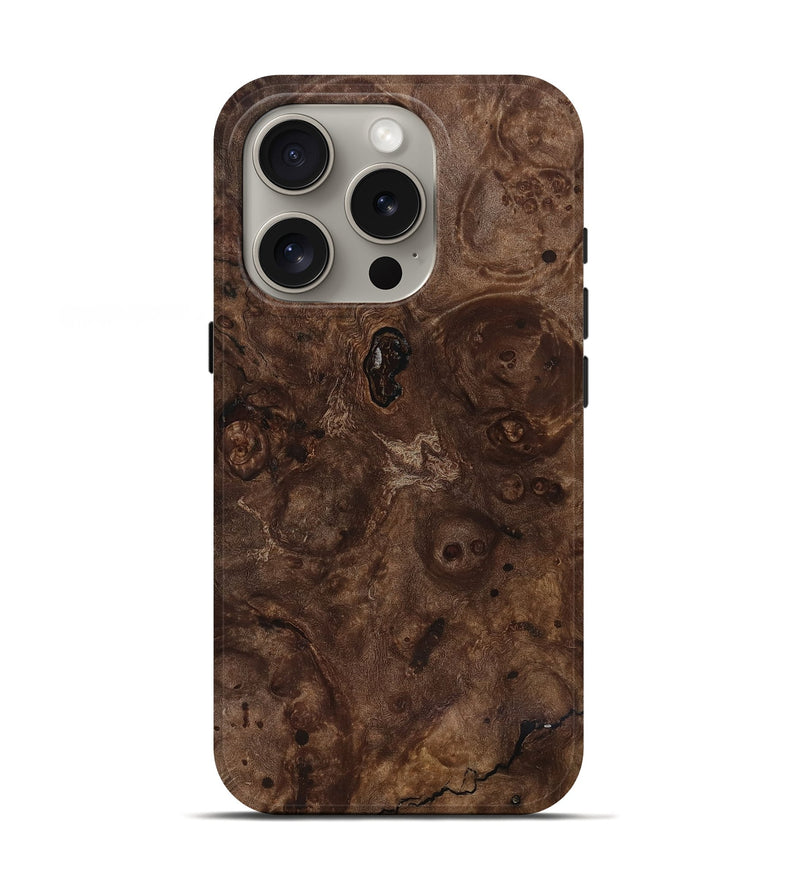 iPhone 16 Pro Wood Live Edge Phone Case - Kobe (Wood Burl, 818926)