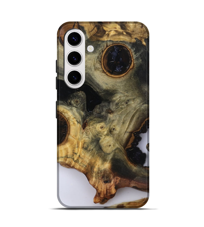 Galaxy S25 Wood Live Edge Phone Case - Leonard (Clear, 818928)