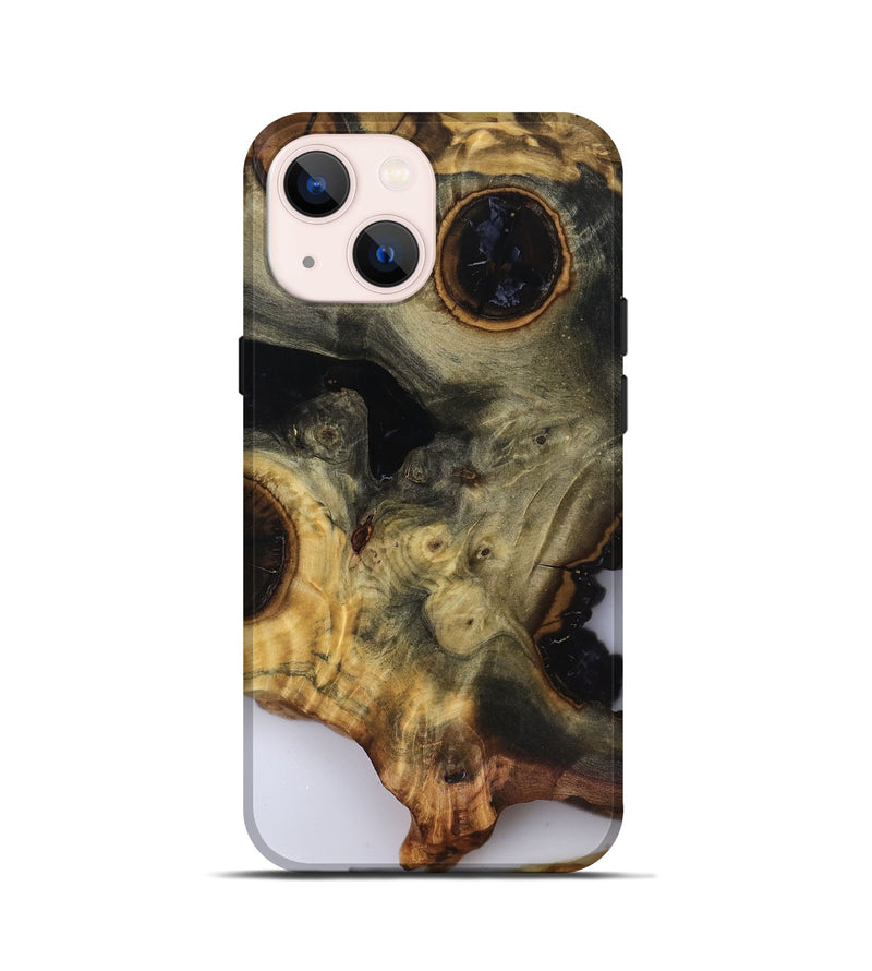iPhone 13 mini Wood Live Edge Phone Case - Leonard (Clear, 818928)