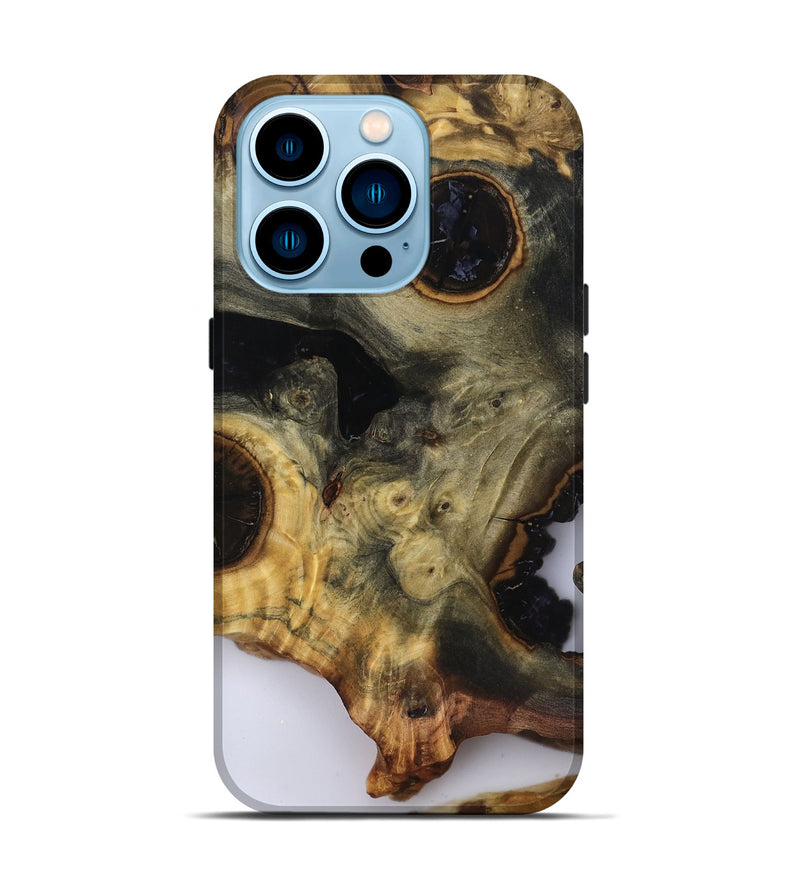 iPhone 14 Pro Wood Live Edge Phone Case - Leonard (Clear, 818928)