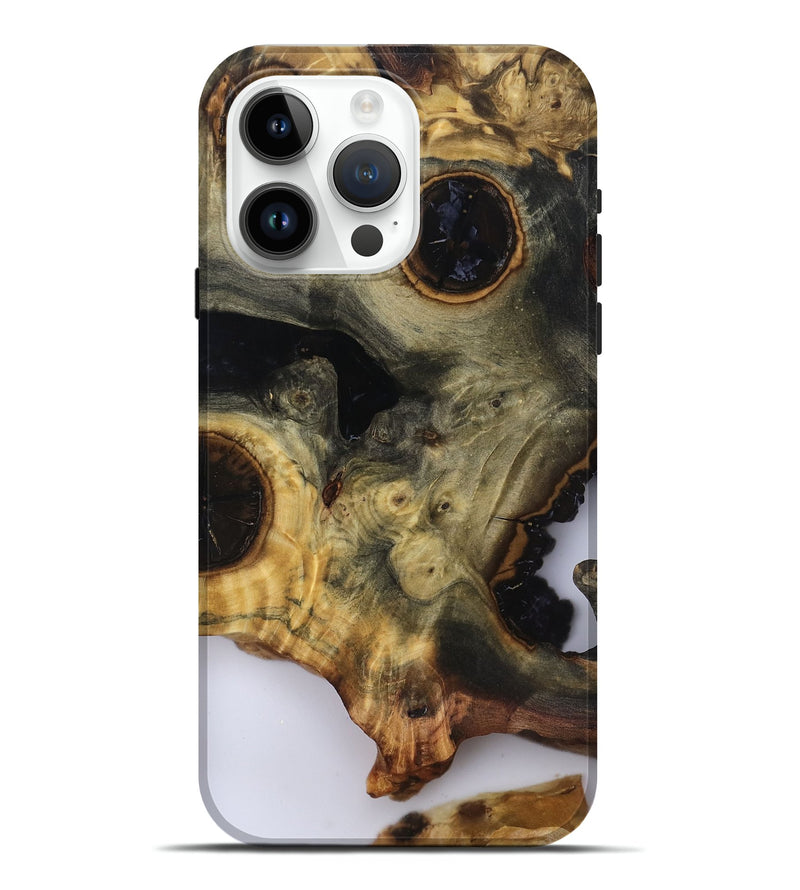 iPhone 15 Pro Max Wood Live Edge Phone Case - Leonard (Clear, 818928)