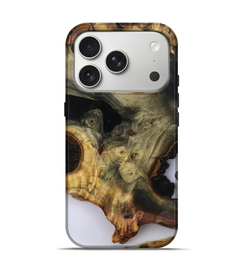 iPhone 17 Pro Wood Live Edge Phone Case - Leonard (Clear, 818928)