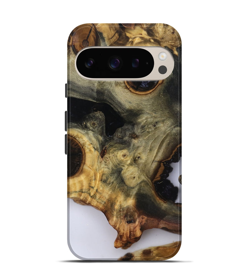 Pixel 9 Wood Live Edge Phone Case - Leonard (Clear, 818928)