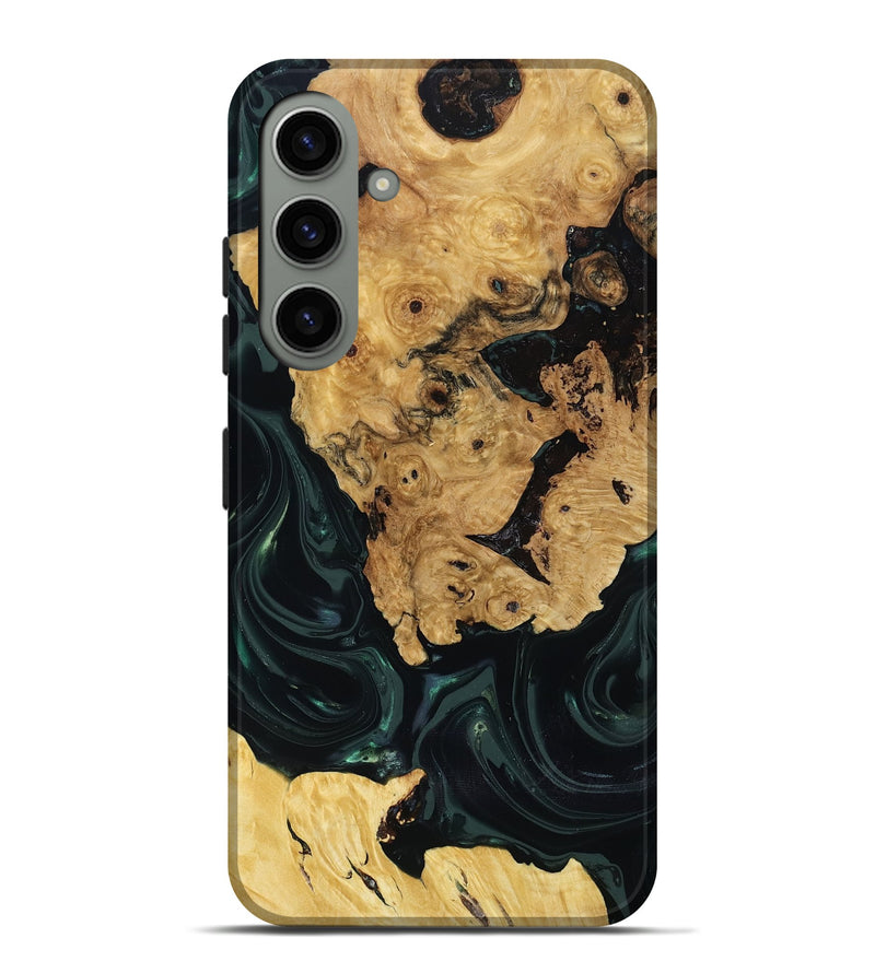 Galaxy S24 Plus Wood Live Edge Phone Case - Iyanna (Green, 818933)