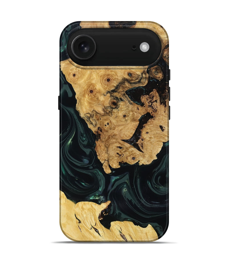 iPhone 17 Air Wood Live Edge Phone Case - Iyanna (Green, 818933)