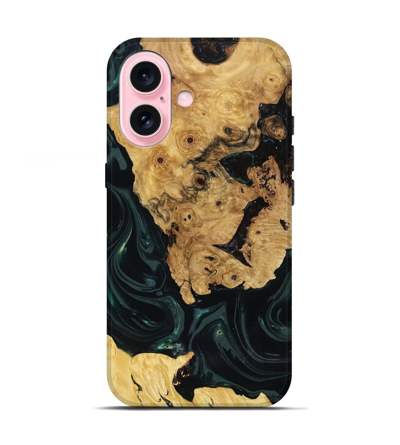 iPhone 17 Wood Live Edge Phone Case - Iyanna (Green, 818933)