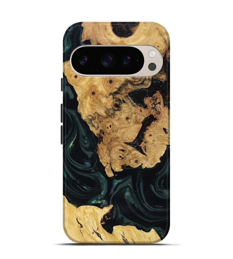 Pixel 10 Wood Live Edge Phone Case - Iyanna (Green, 818933)