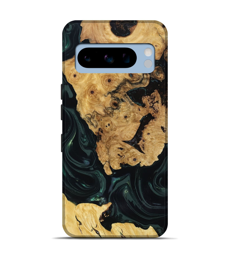 Pixel 8 Pro Wood Live Edge Phone Case - Iyanna (Green, 818933)