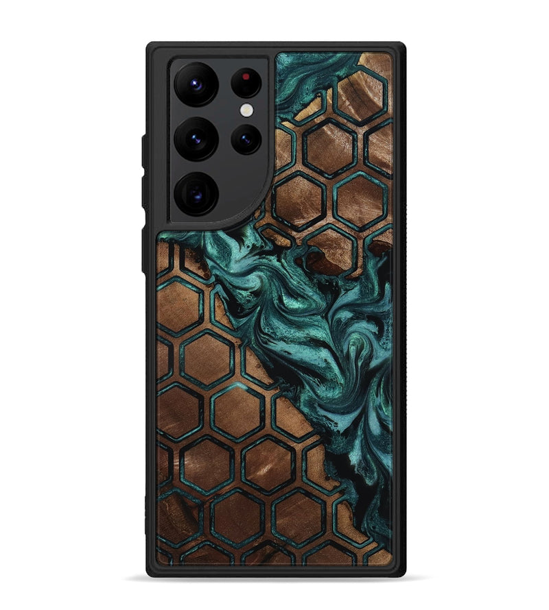 Galaxy S22 Ultra Wood Phone Case - Eliam (Ancient Olive, 818952)