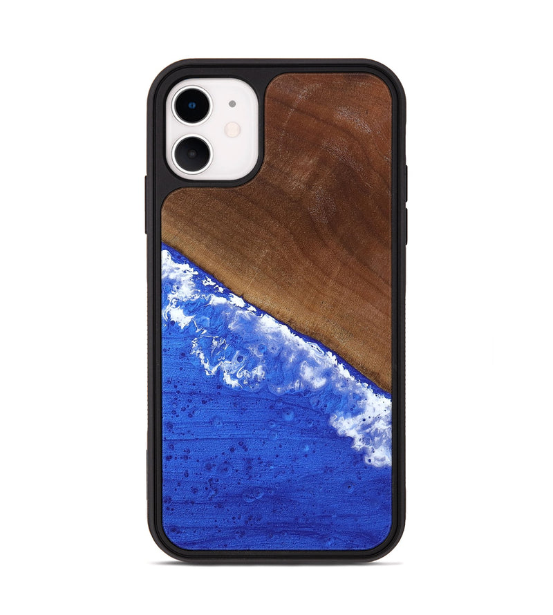 iPhone 11 Wood Phone Case - Iris (Coastal, 818970)