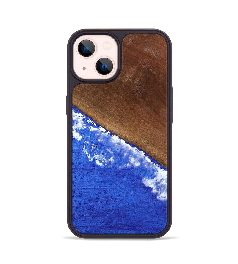 iPhone 14 Wood Phone Case - Iris (Coastal, 818970)