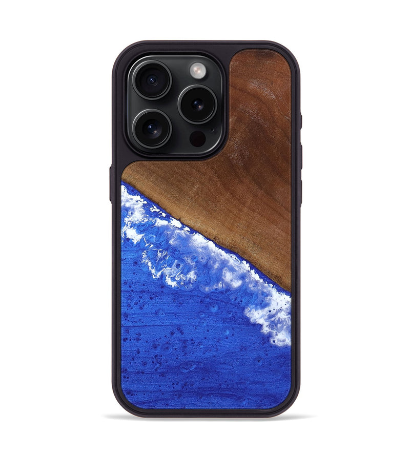 iPhone 15 Pro Wood Phone Case - Iris (Coastal, 818970)