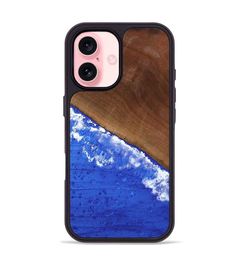 iPhone 16 Wood Phone Case - Iris (Coastal, 818970)