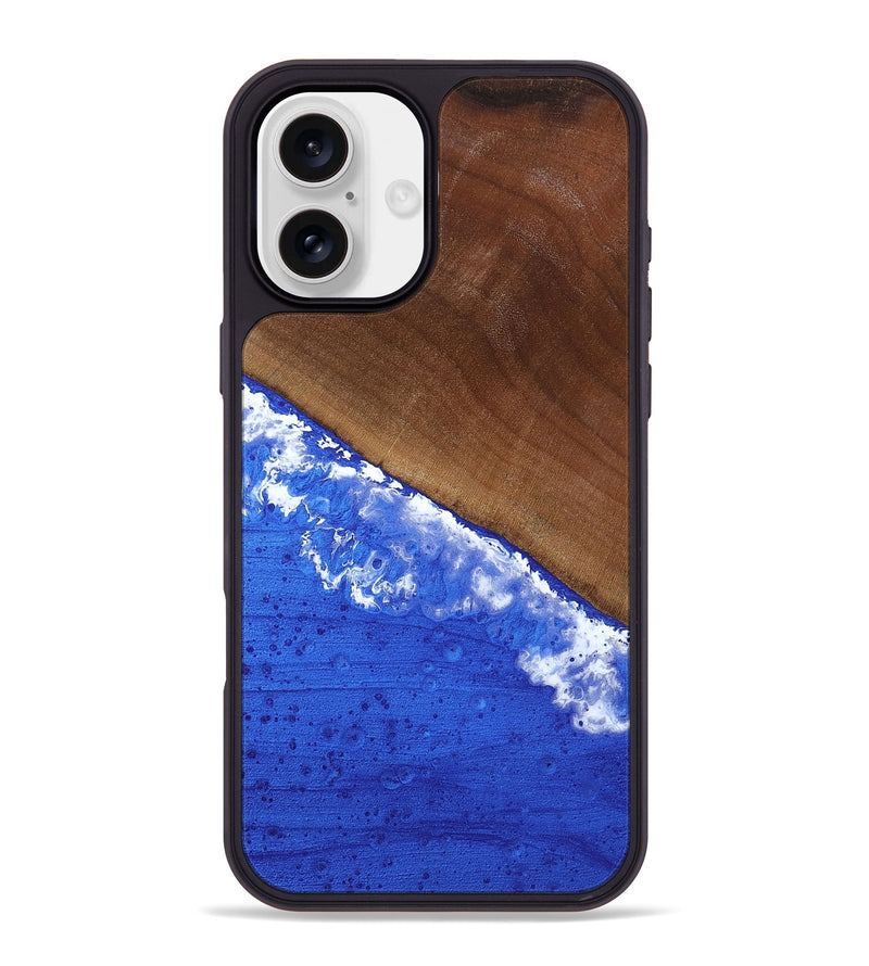 iPhone 16 Plus Wood Phone Case - Iris (Coastal, 818970)