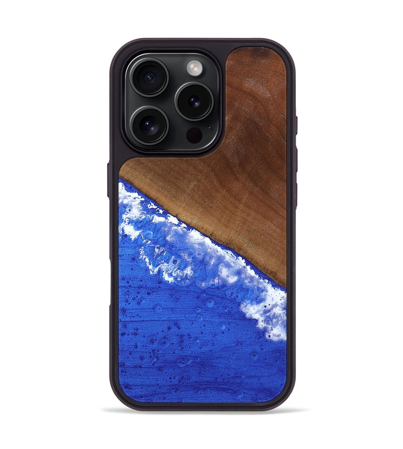 iPhone 16 Pro Wood Phone Case - Iris (Coastal, 818970)