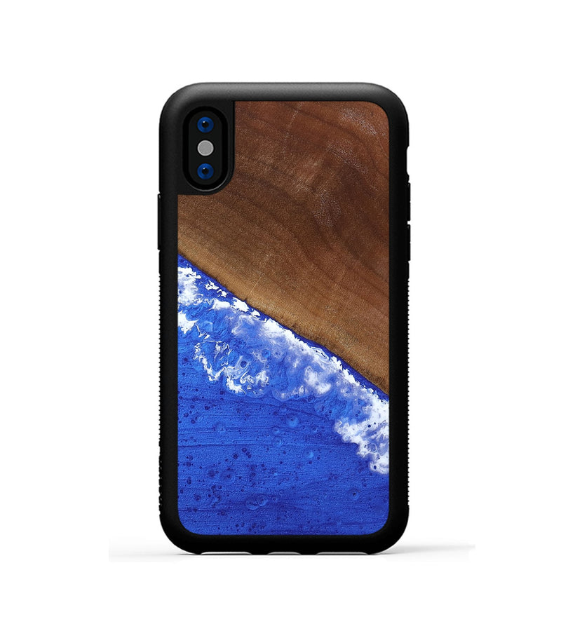 iPhone Xs Wood Phone Case - Iris (Coastal, 818970)