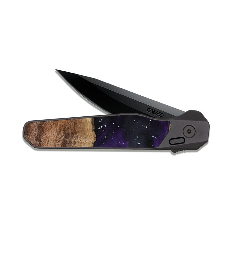 EDC Dark Slate Wood Pocket Knife - Kaley (Cosmos, 819027)