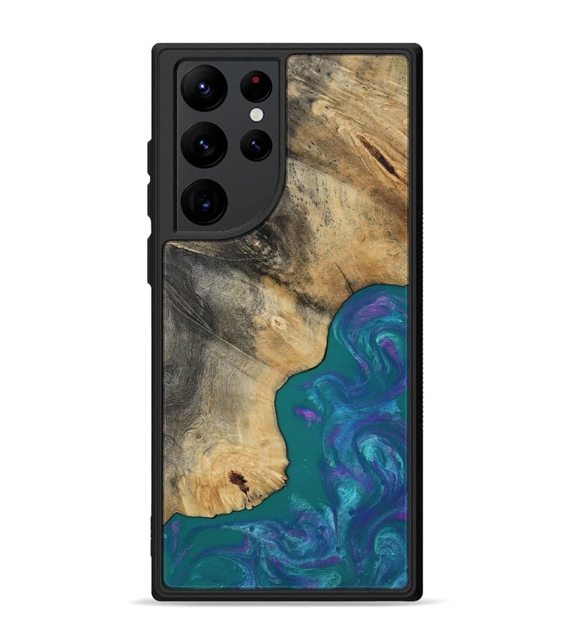 Galaxy S22 Ultra Wood Phone Case - Marilee (Purple, 819029)