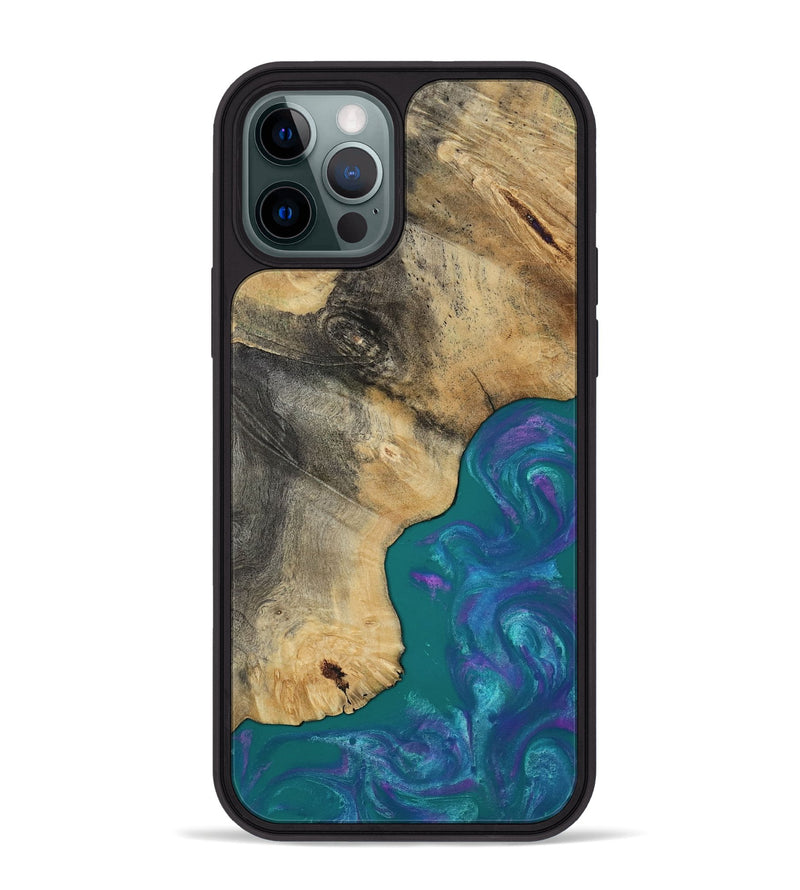 iPhone 12 Pro Max Wood Phone Case - Marilee (Purple, 819029)