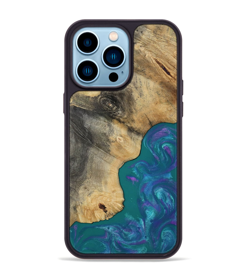iPhone 14 Pro Max Wood Phone Case - Marilee (Purple, 819029)