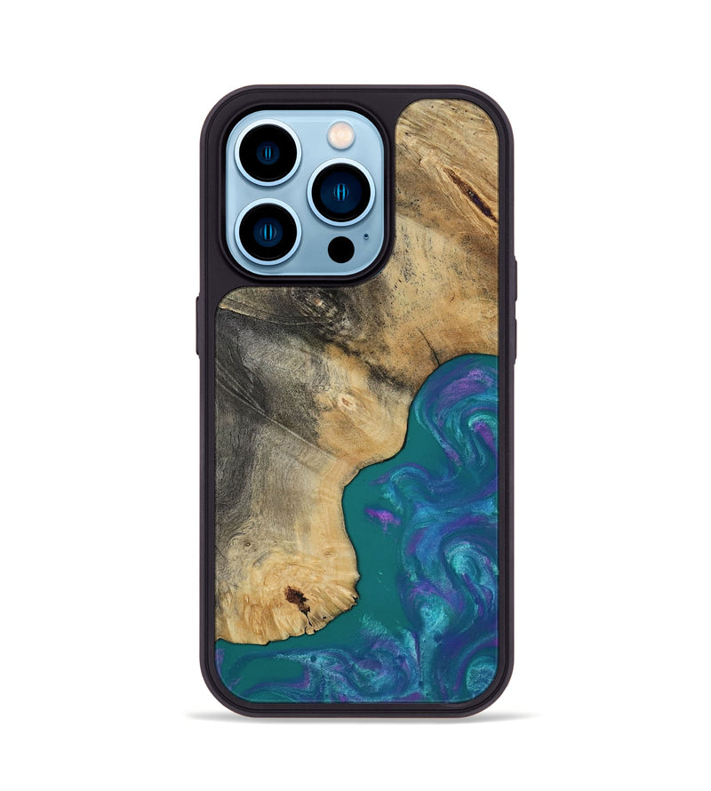 iPhone 14 Pro Wood Phone Case - Marilee (Purple, 819029)