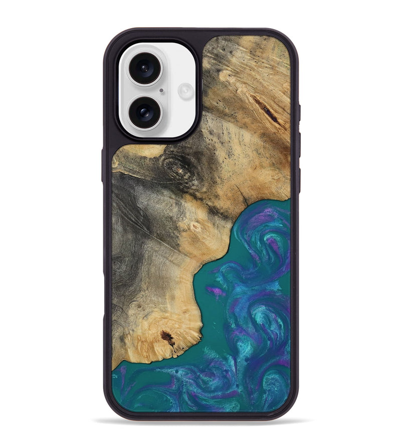 iPhone 16 Plus Wood Phone Case - Marilee (Purple, 819029)