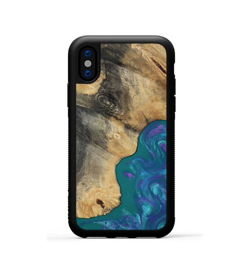 iPhone Xs Wood Phone Case - Marilee (Purple, 819029)