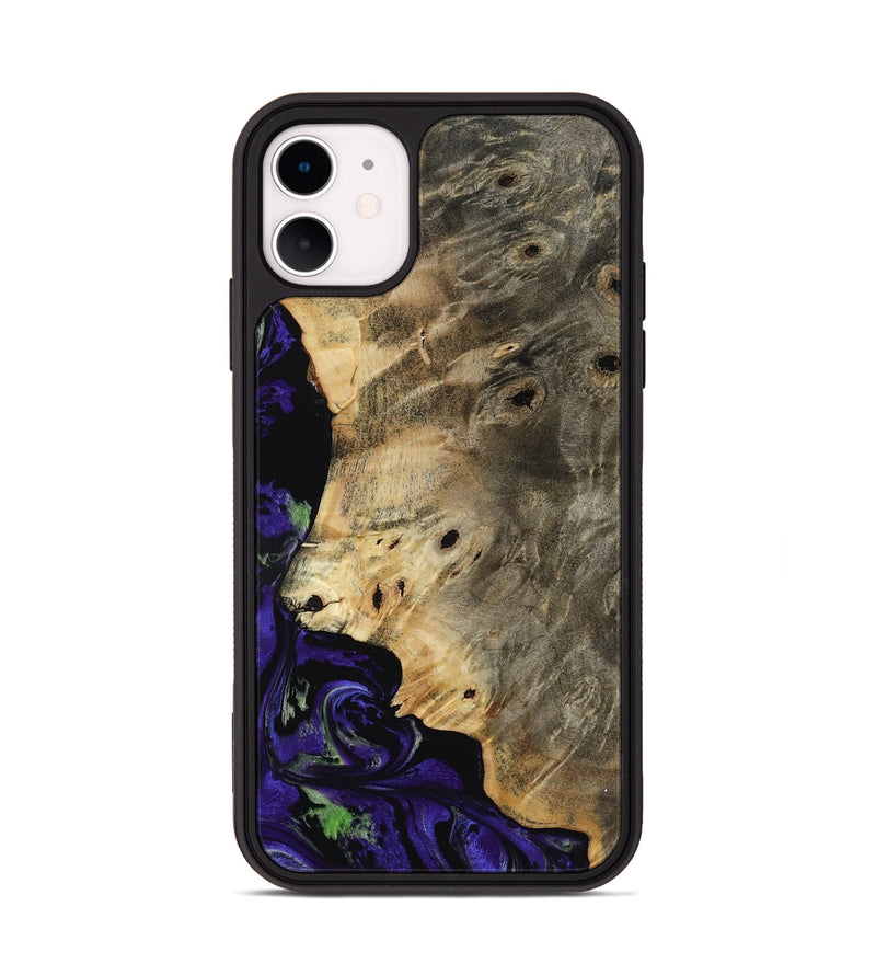 iPhone 11 Wood Phone Case - Karim (Purple, 819030)